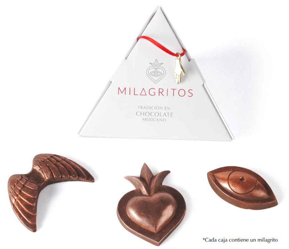 estuche de chocolates mexicanos milagritos